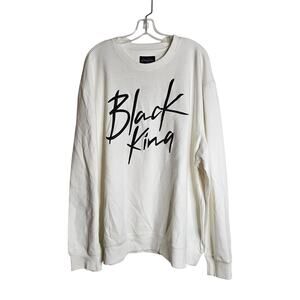 Sean John White Crewneck Pullover Sweatshirt Size 3XL